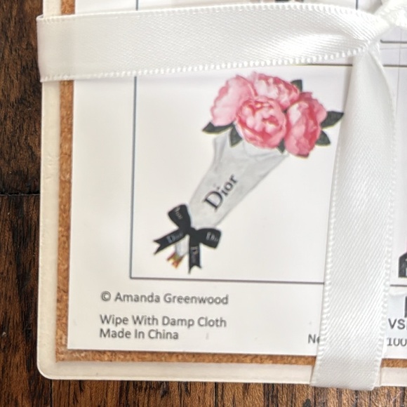 Amanda Greenwood licensed coasters set of 4 Chanel Dior Prada Tom Ford YSL NWT - Picture 11 of 14